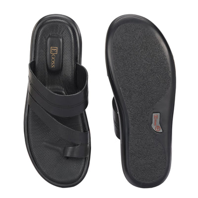 Egoss Leather Slippers For Men