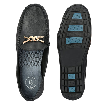 Buckled Loafers For Women by Lady Boss