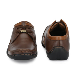 Egoss Casual Derby Lace Up Leather Shoes For Men