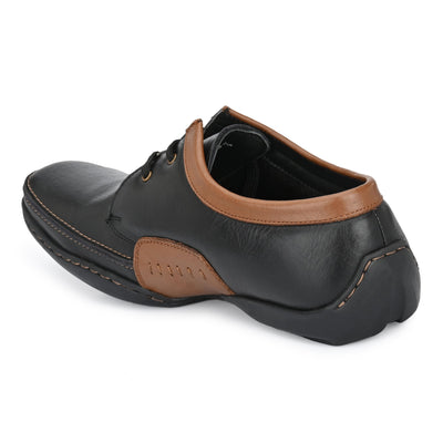 Egoss Casual Derby Lace Up Leather Shoes For Men