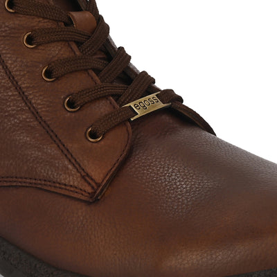 Mudtrail Lace-Up High Ankle Boots by Aspeerio