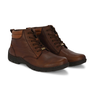 Mudtrail Lace-Up High Ankle Boots by Aspeerio