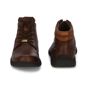 Mudtrail Lace-Up High Ankle Boots by Aspeerio