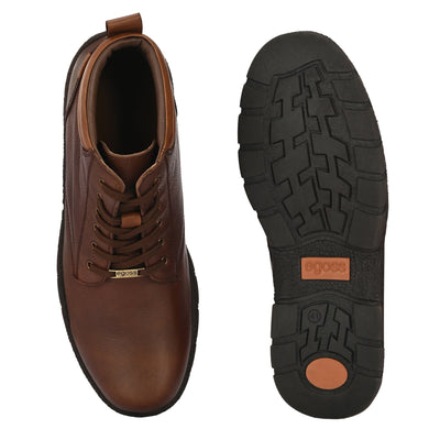 Mudtrail Lace-Up High Ankle Boots by Aspeerio