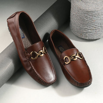 Egoss Leather Socks Loafers For Men