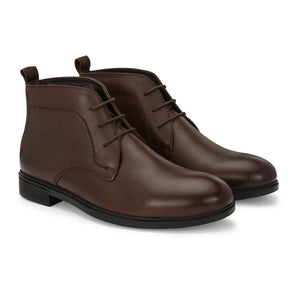 Egoss Leather Chukka Boots For Men