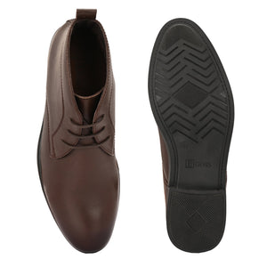 Egoss Leather Chukka Boots For Men