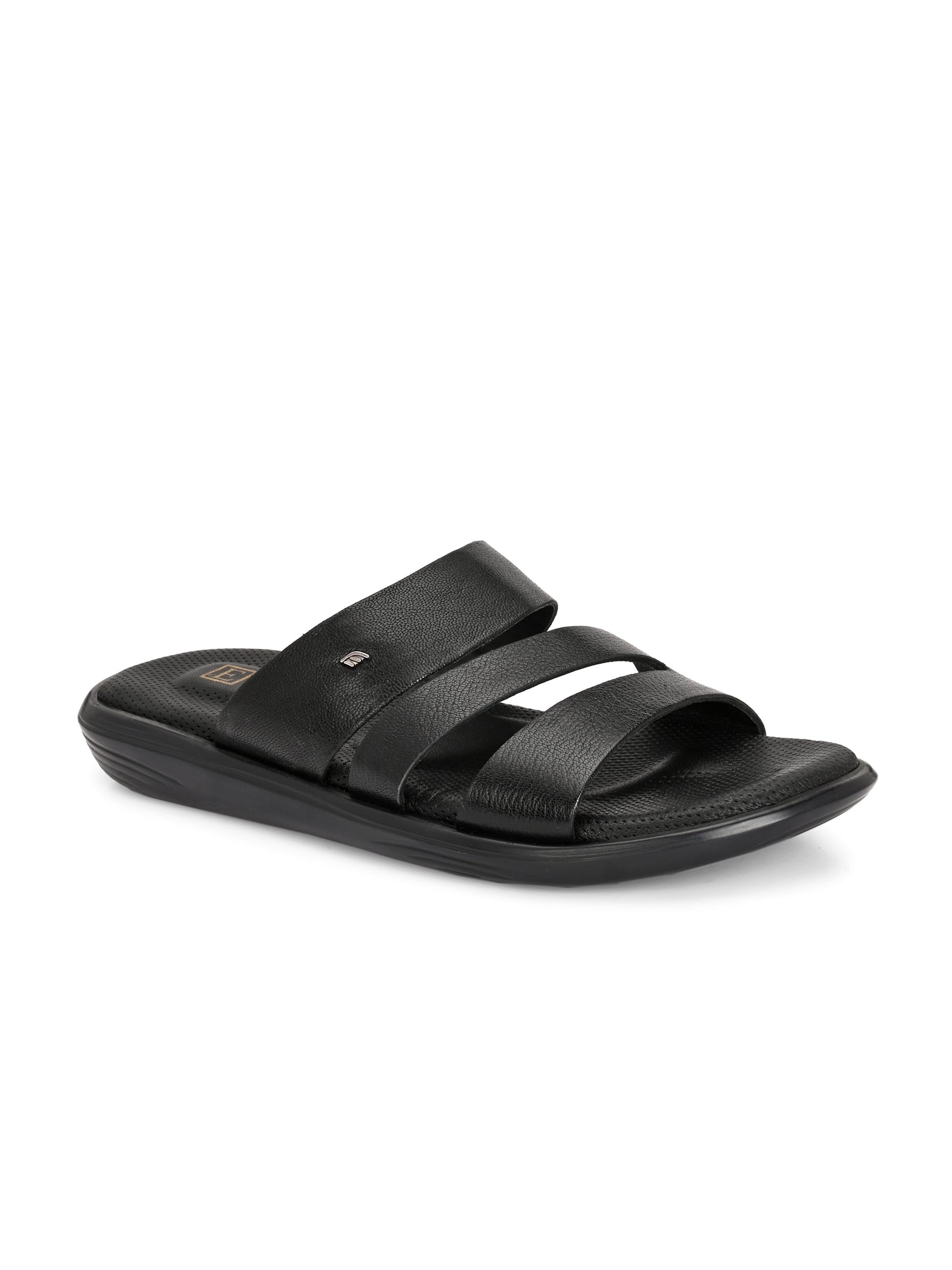 Egoss Leather Slippers For Men