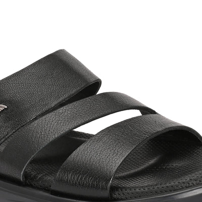 Egoss Leather Slippers For Men