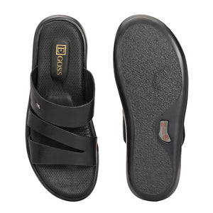Egoss Leather Slippers For Men