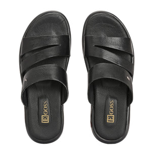 Egoss Leather Slippers For Men