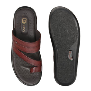 Egoss Leather Slippers For Men