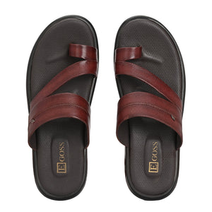 Egoss Leather Slippers For Men