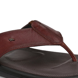 Egoss Leather Slippers For Men