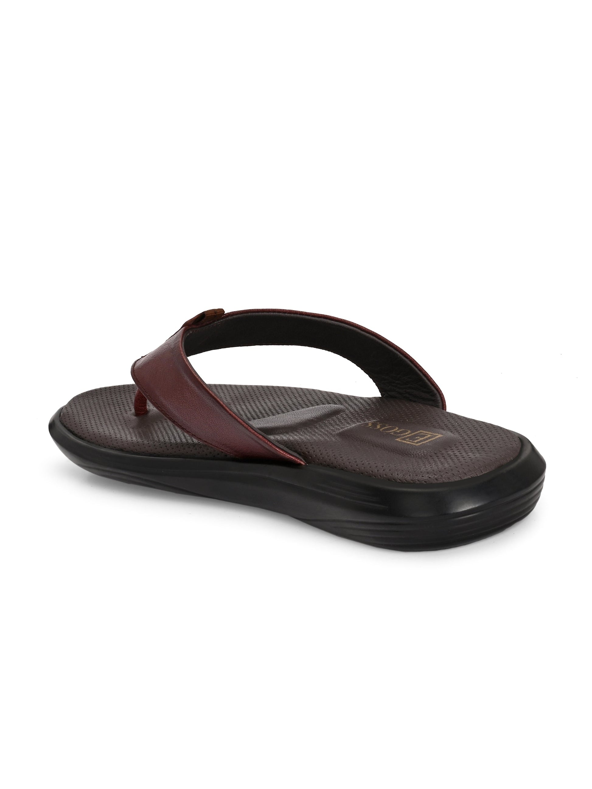 Egoss Leather Slippers For Men