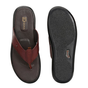 Egoss Leather Slippers For Men