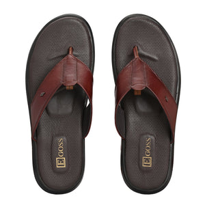 Egoss Leather Slippers For Men