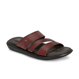 Egoss Leather Slippers For Men