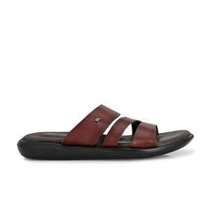 Egoss Leather Slippers For Men