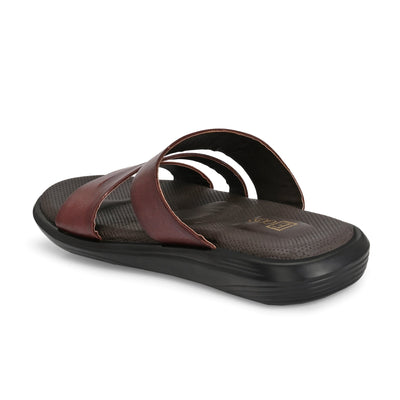 Egoss Leather Slippers For Men