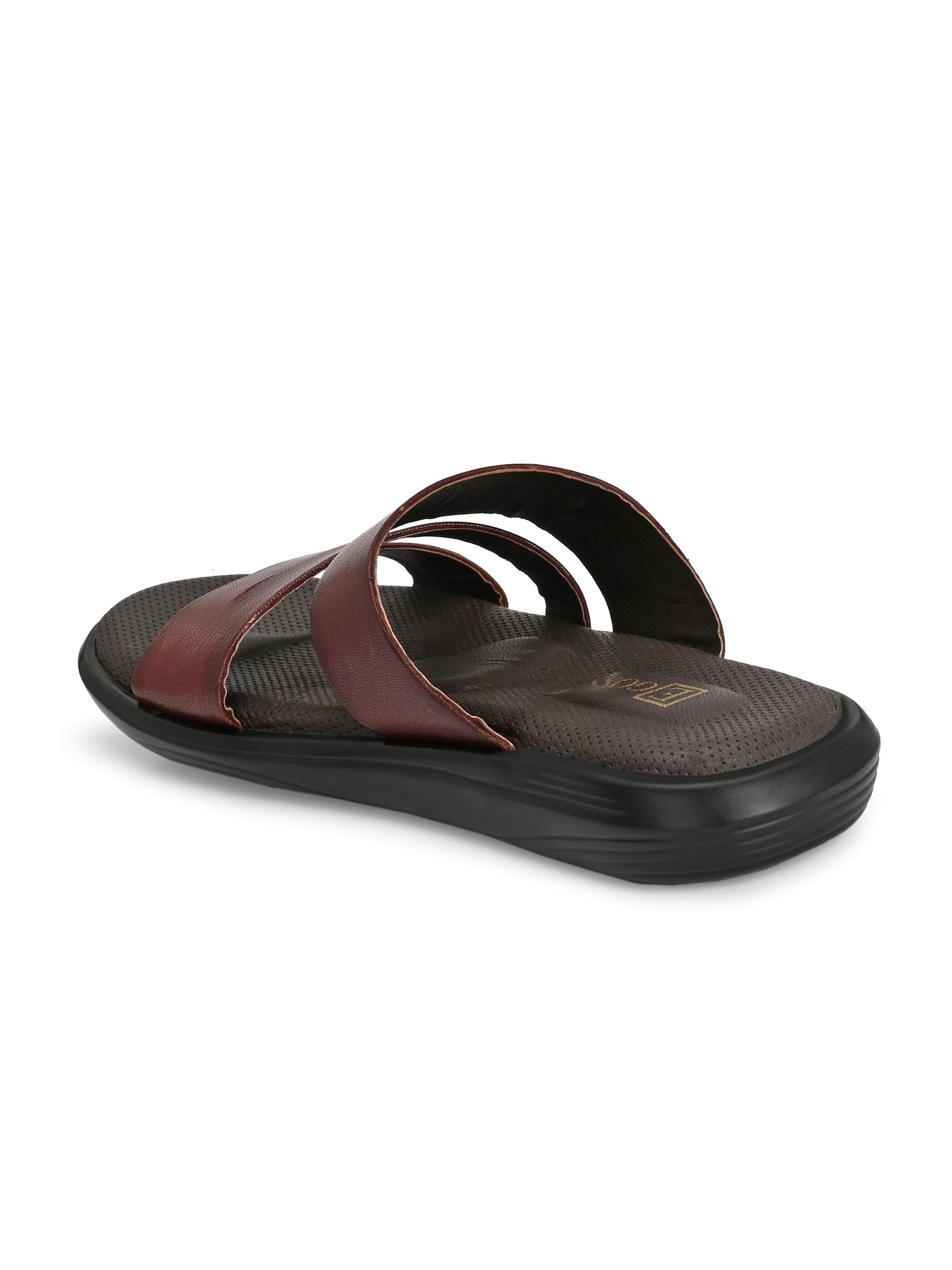 Egoss Leather Slippers For Men