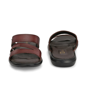 Egoss Leather Slippers For Men