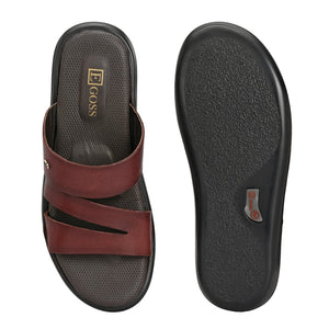 Egoss Leather Slippers For Men