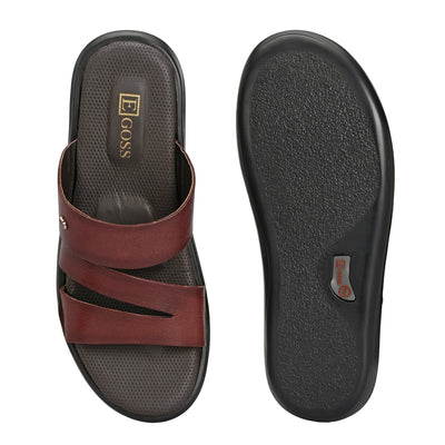 Egoss Leather Slippers For Men
