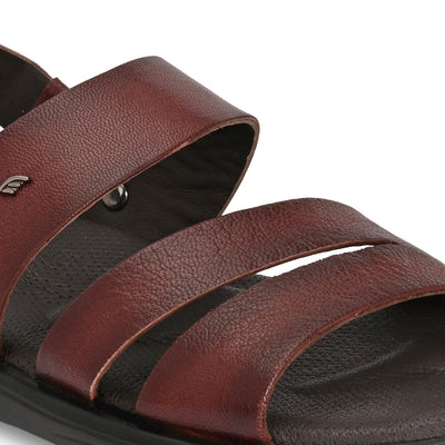 Egoss Leather Slippers For Men