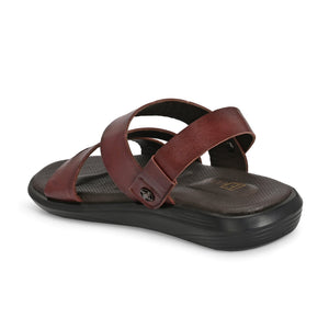 Egoss Leather Slippers For Men