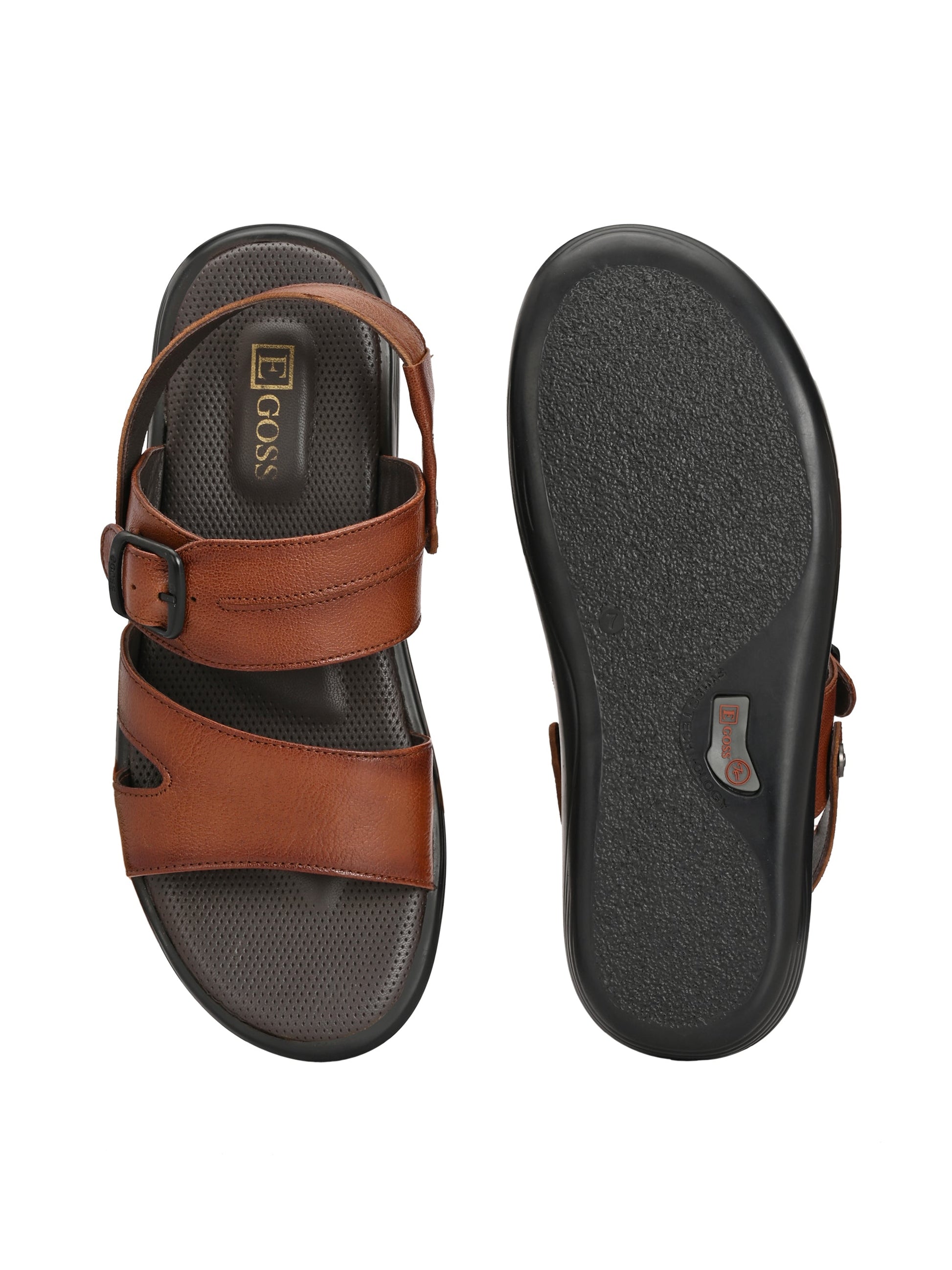 Egoss Leather Sandals For Men