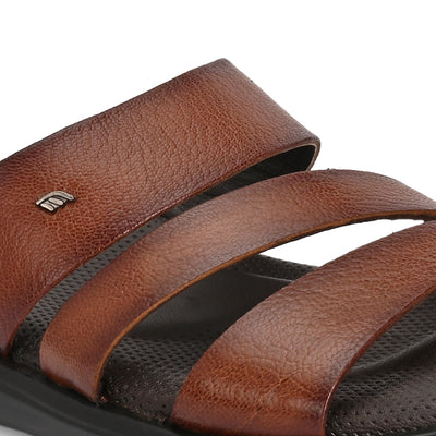 Egoss Leather Slippers For Men