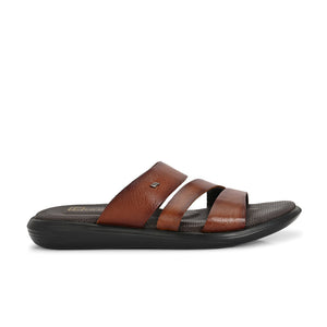 Egoss Leather Slippers For Men