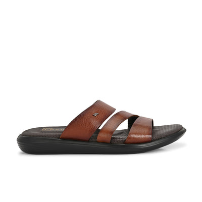 Egoss Leather Slippers For Men