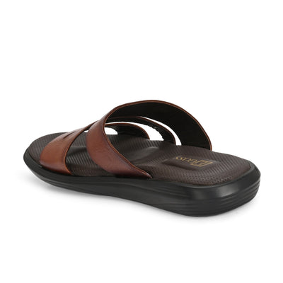 Egoss Leather Slippers For Men