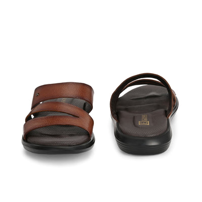 Egoss Leather Slippers For Men