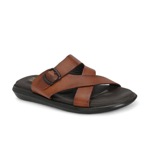 Egoss Leather Slippers For Men