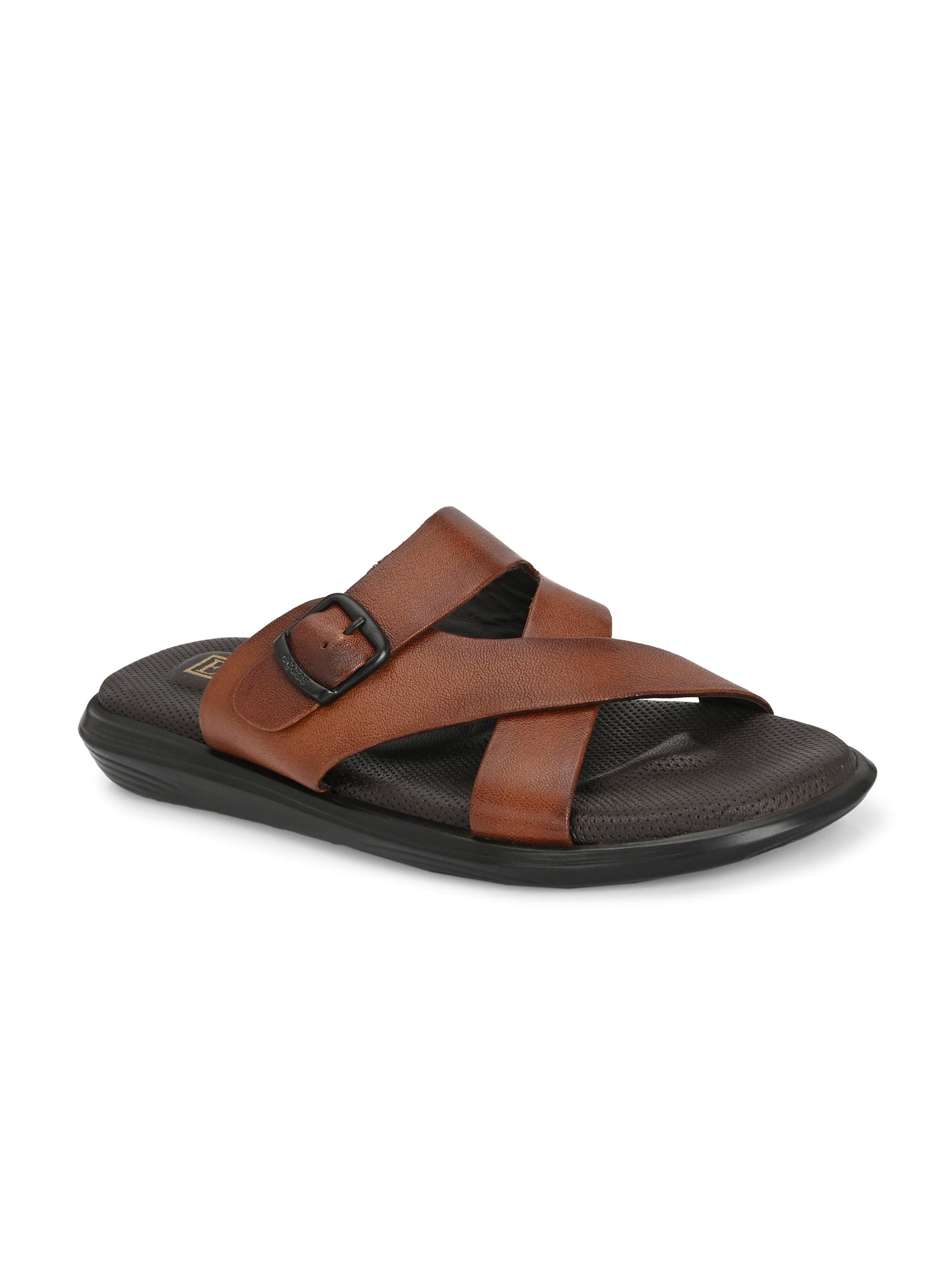 Egoss Leather Slippers For Men