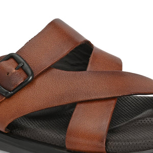 Egoss Leather Slippers For Men