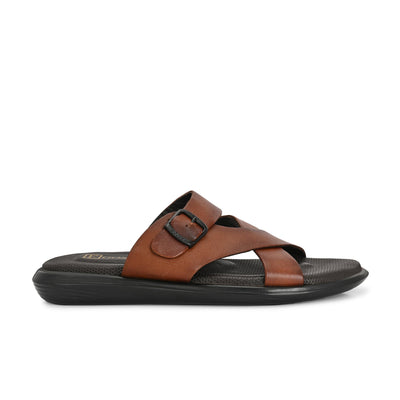 Egoss Leather Slippers For Men