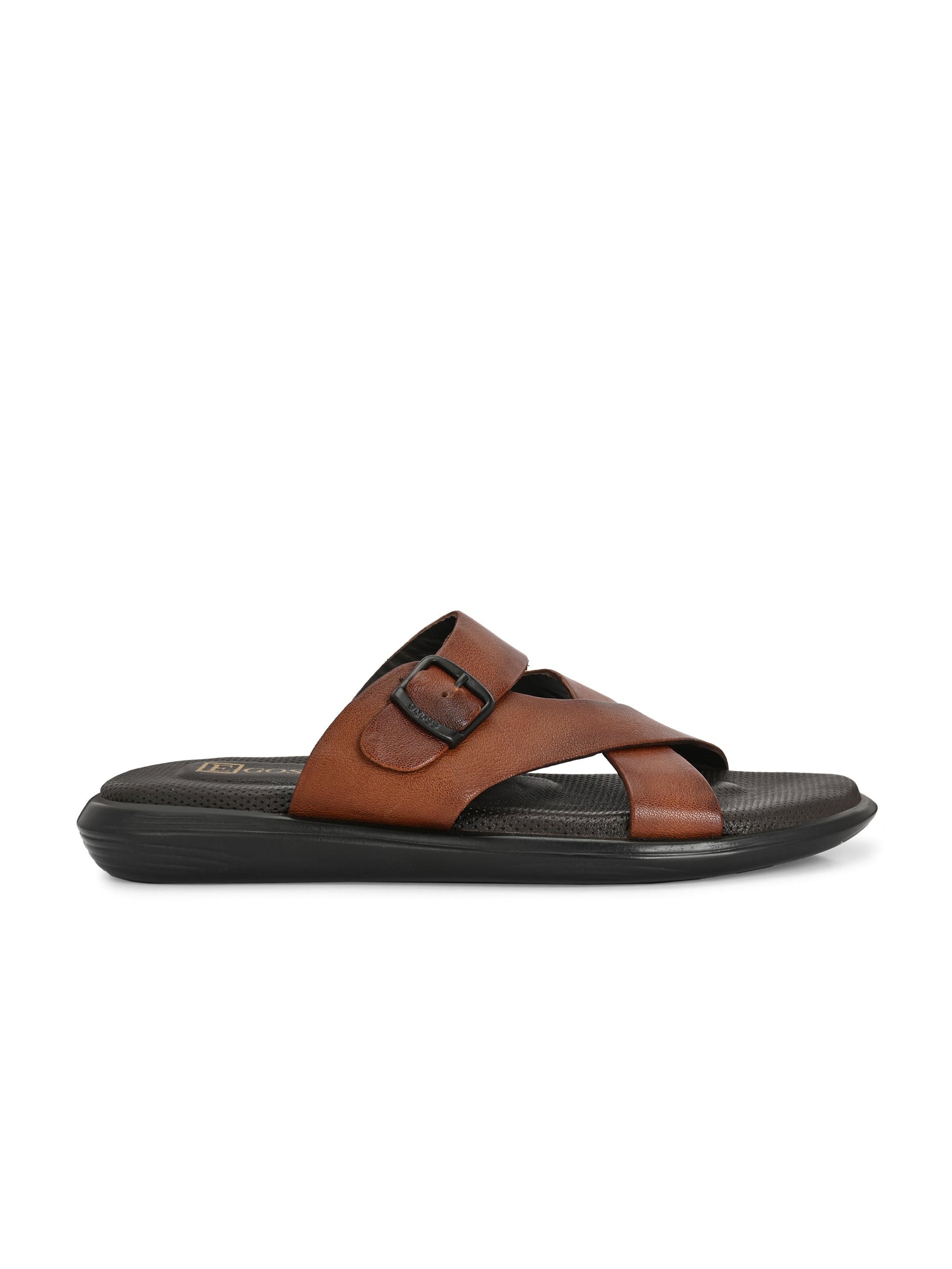 Egoss Leather Slippers For Men
