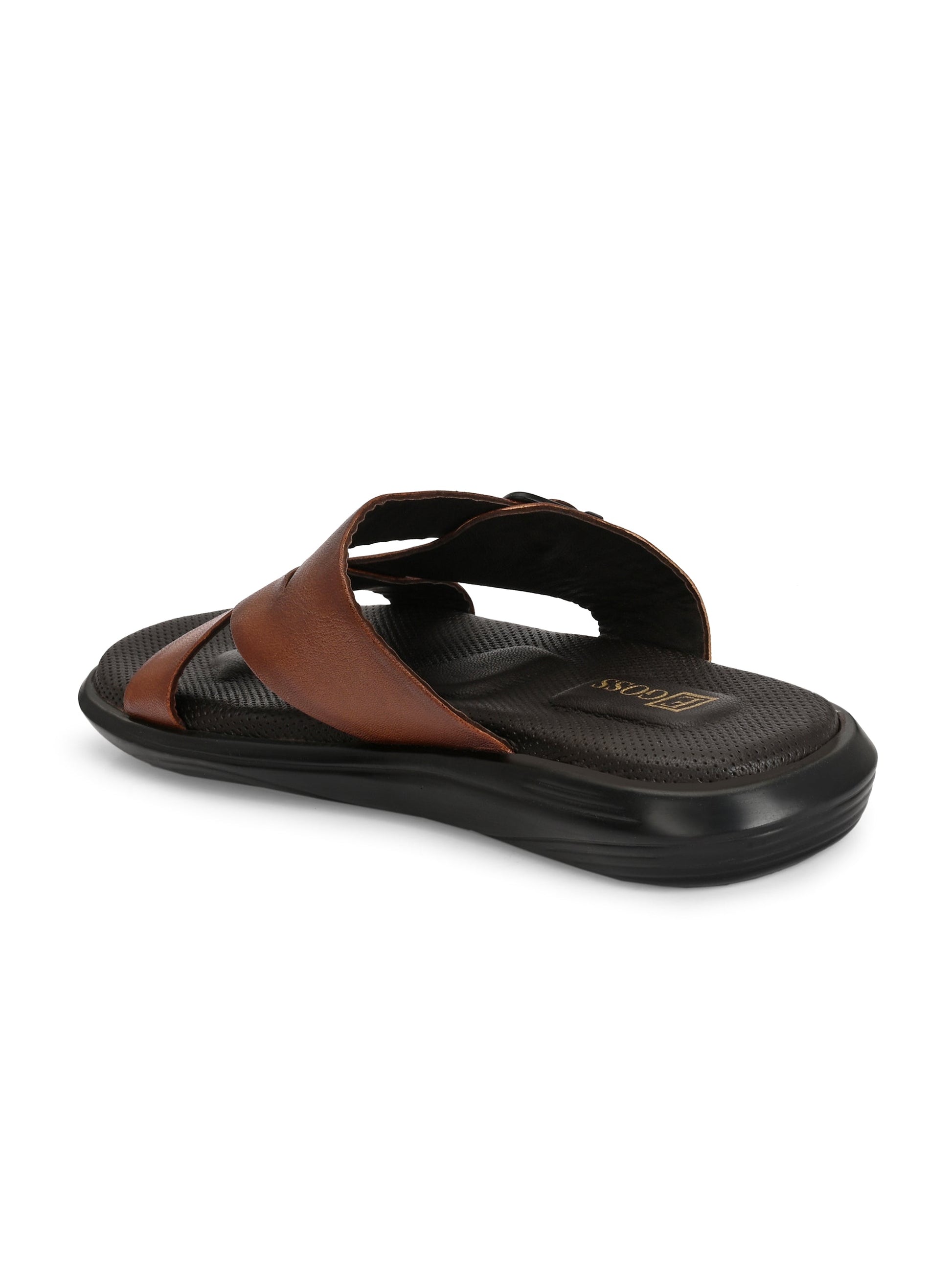 Egoss Leather Slippers For Men