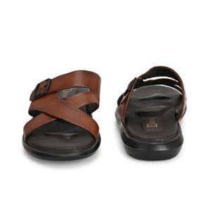Egoss Leather Slippers For Men