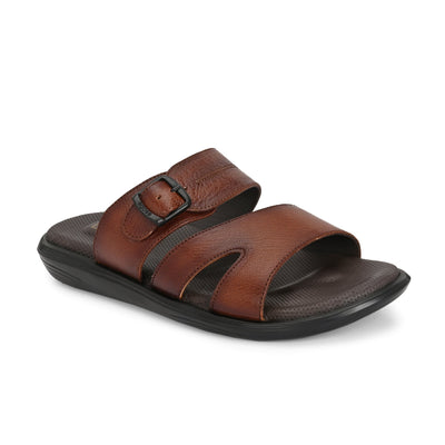 Egoss Leather Slippers For Men