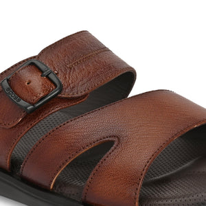 Egoss Leather Slippers For Men