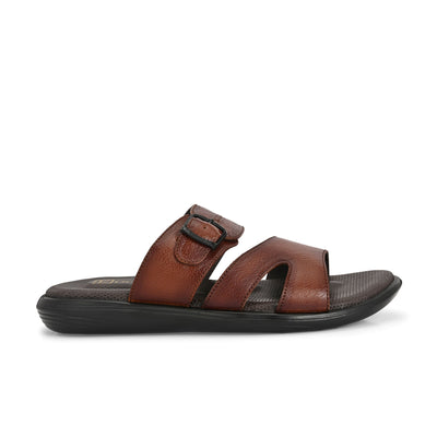 Egoss Leather Slippers For Men