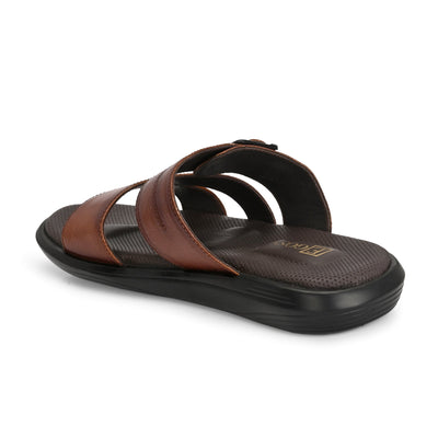 Egoss Leather Slippers For Men