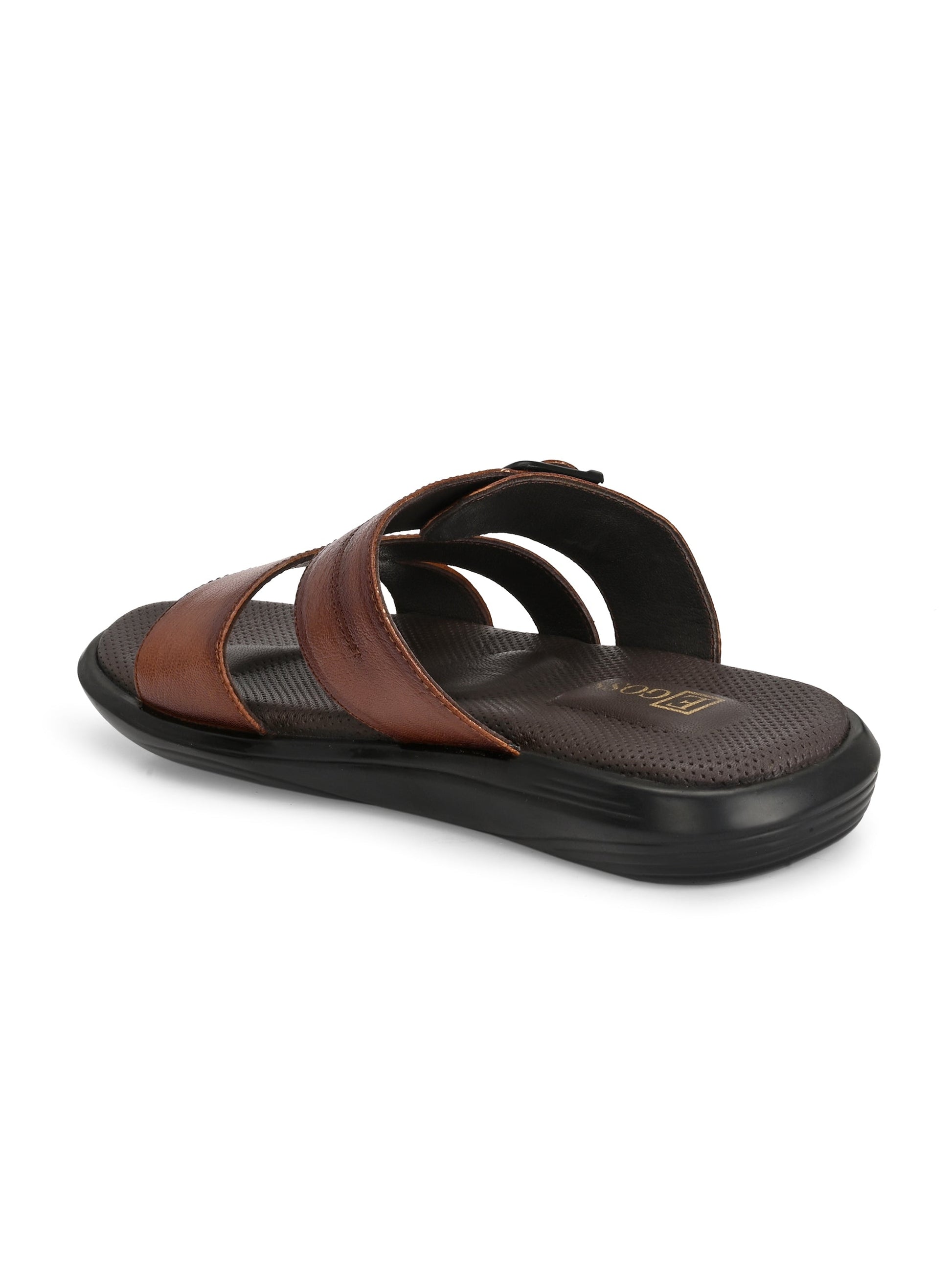 Egoss Leather Slippers For Men