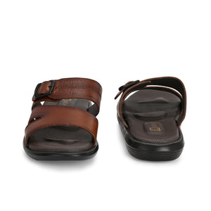 Egoss Leather Slippers For Men