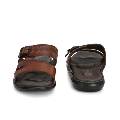 Egoss Leather Slippers For Men